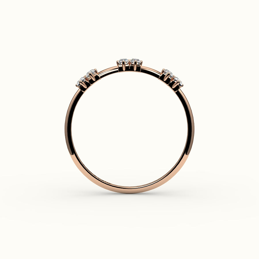 Skipped Baguette Diamond Band
