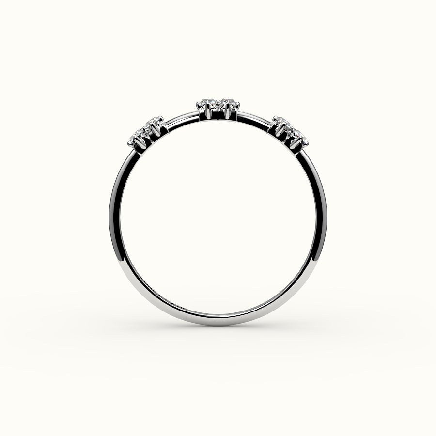Skipped Baguette Diamond Band