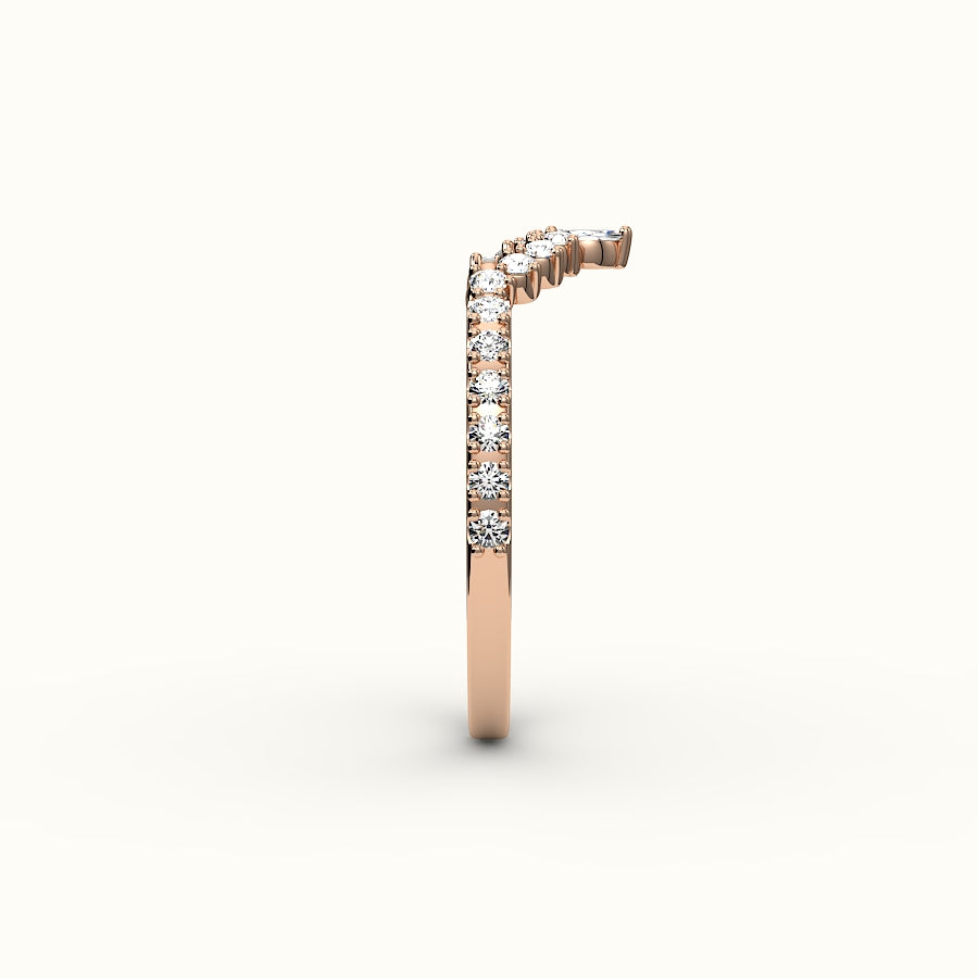 Marquise Crown Diamond Band