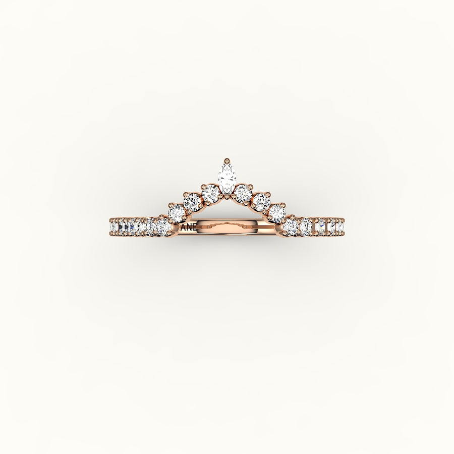 Marquise Crown Diamond Band
