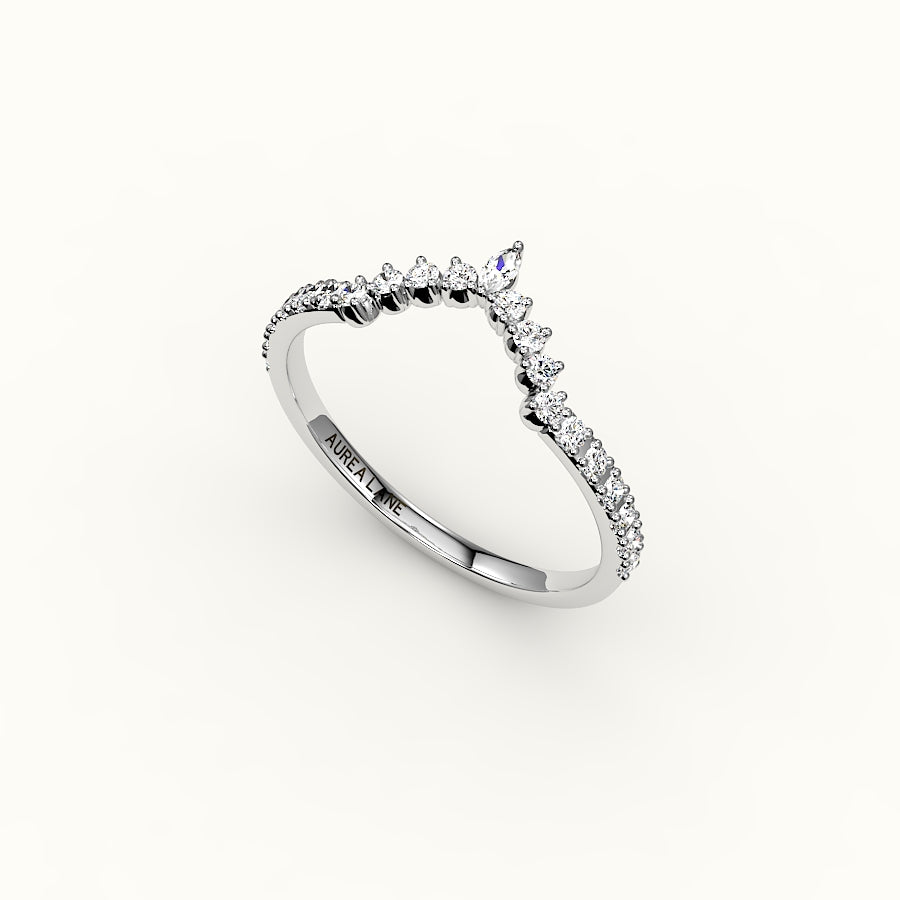 Marquise Crown Diamond Band