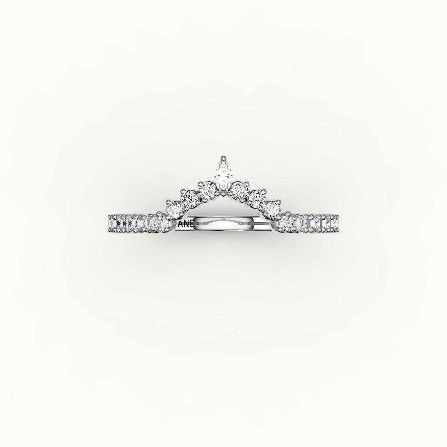 Marquise Crown Diamond Band