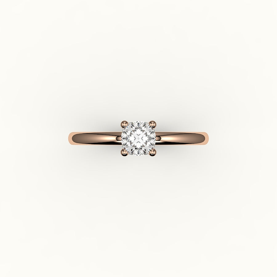Classic Cushion Cut Solitaire Ring Setting