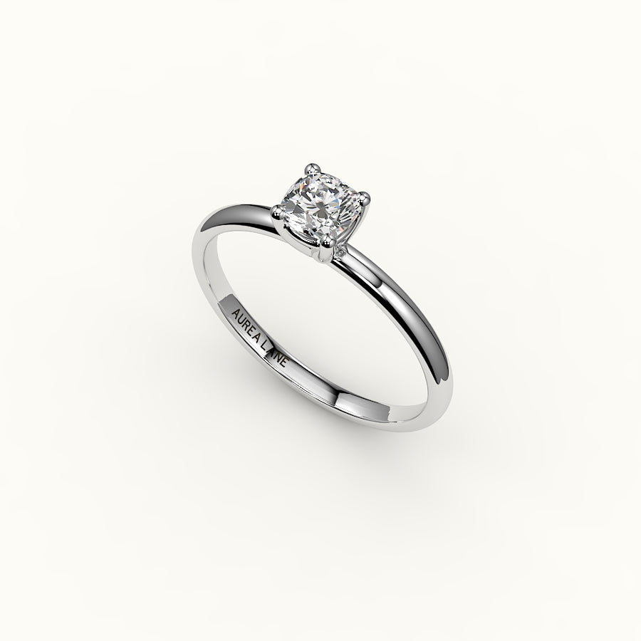 Classic Cushion Cut Solitaire Ring Setting