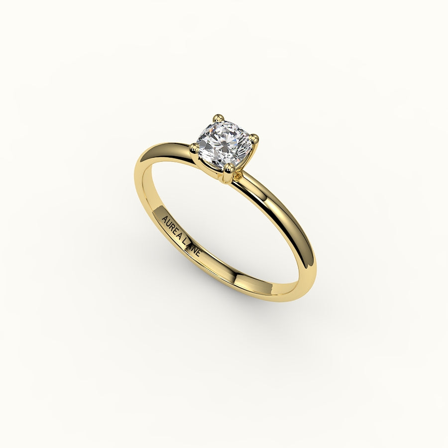 Classic Cushion Cut Solitaire Ring Setting