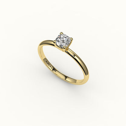 Classic Cushion Cut Solitaire Ring Setting