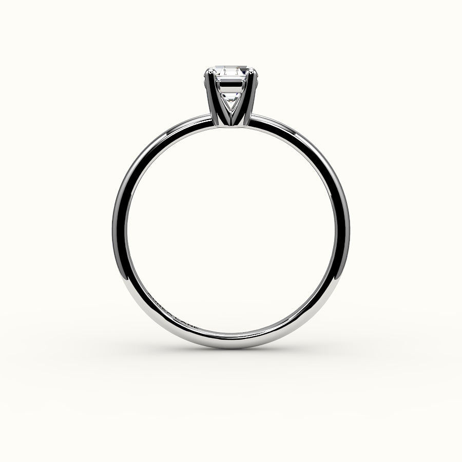 Classic Octagon Cut Solitaire Ring Setting