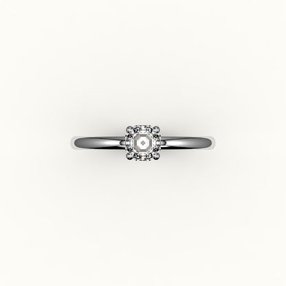Classic Octagon Cut Solitaire Ring Setting