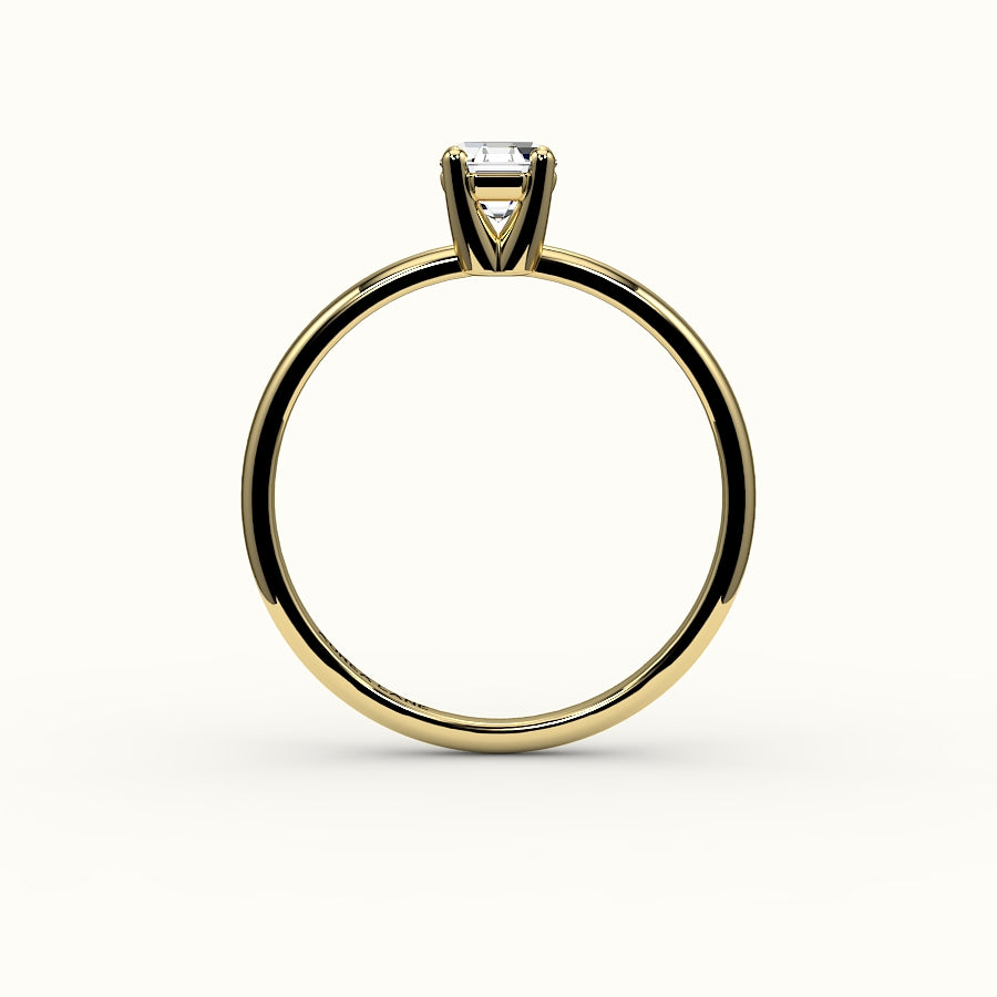Classic Octagon Cut Solitaire Ring Setting