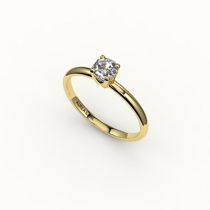 Classic Octagon Cut Solitaire Ring Setting