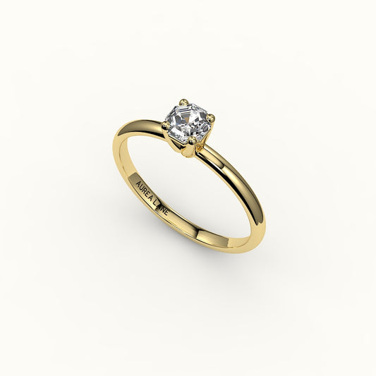Classic Octagon Cut Solitaire Ring Setting