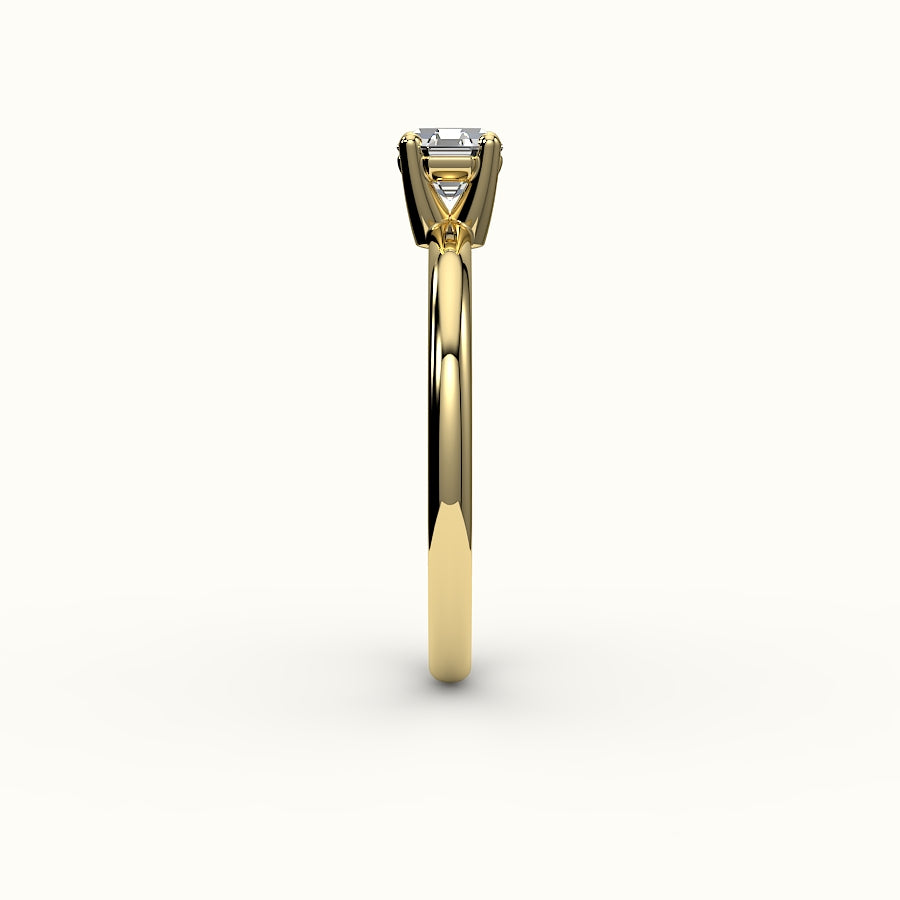 Classic Octagon Cut Solitaire Ring Setting
