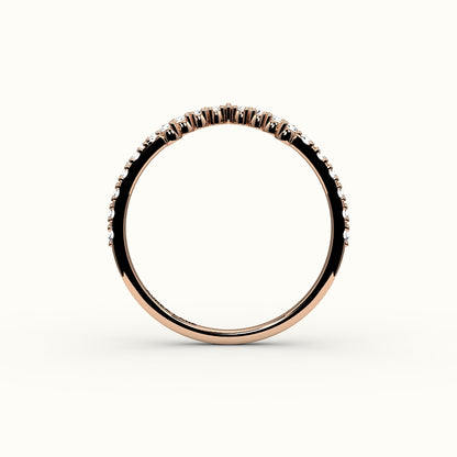 Marquise Crown Diamond Band