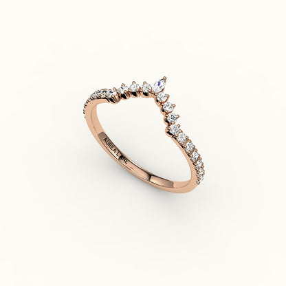 Marquise Crown Diamond Band