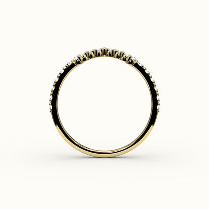 Marquise Crown Diamond Band