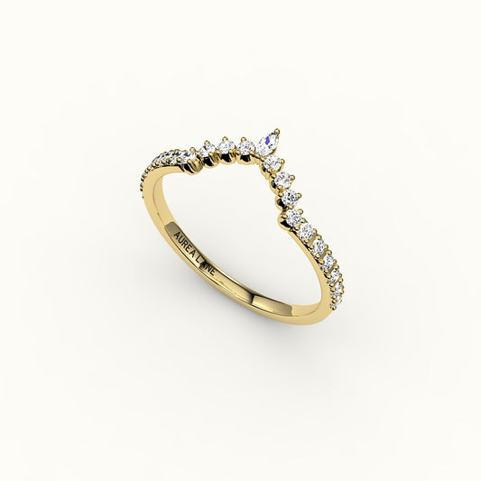Marquise Crown Diamond Band
